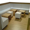 Loungebank Saragossa Hocker und Beistelltisch