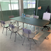 Bürotisch Lino mit Möbellinoleum bezogen